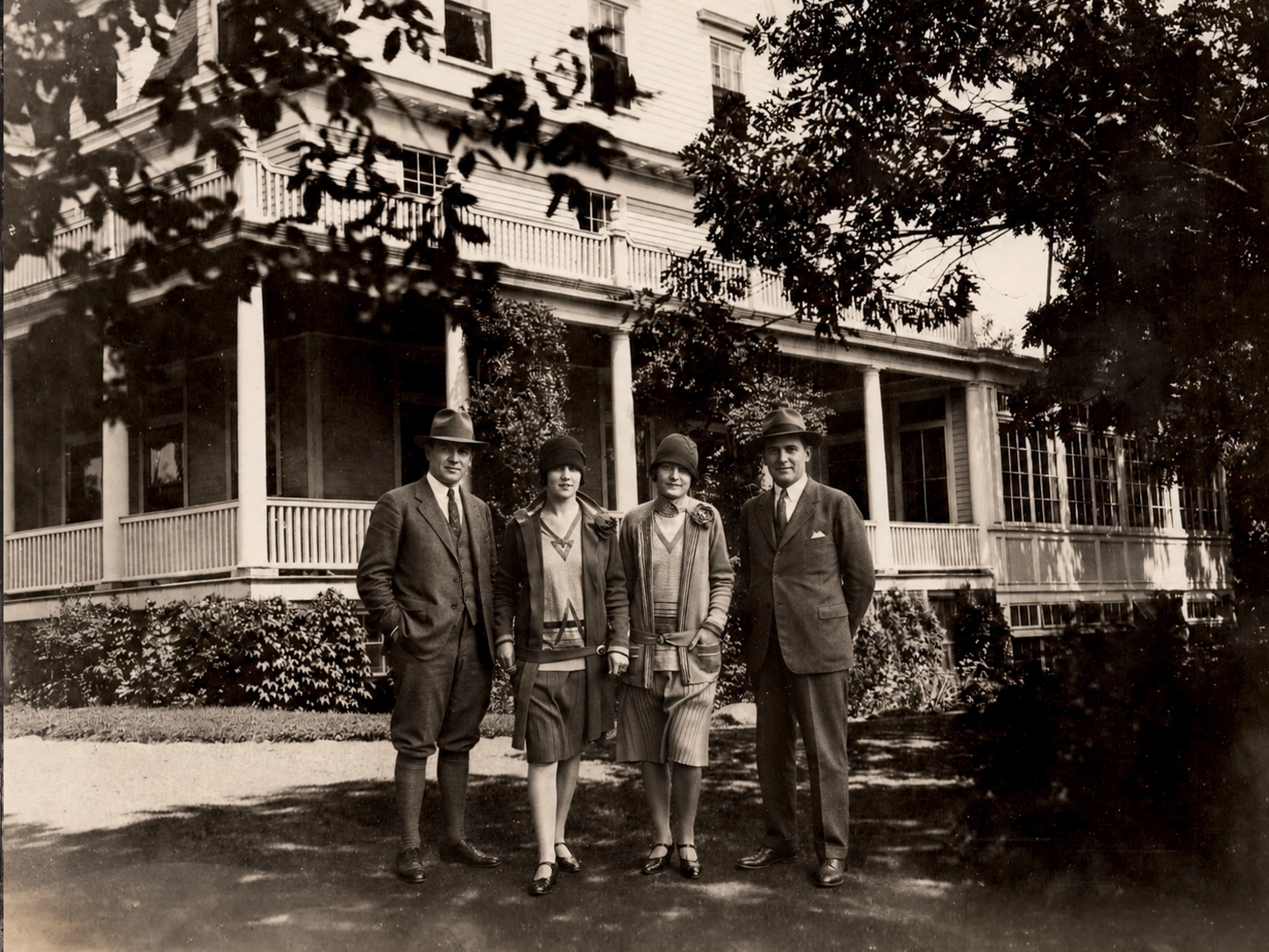 Social gathering at Idylease during the 1920s