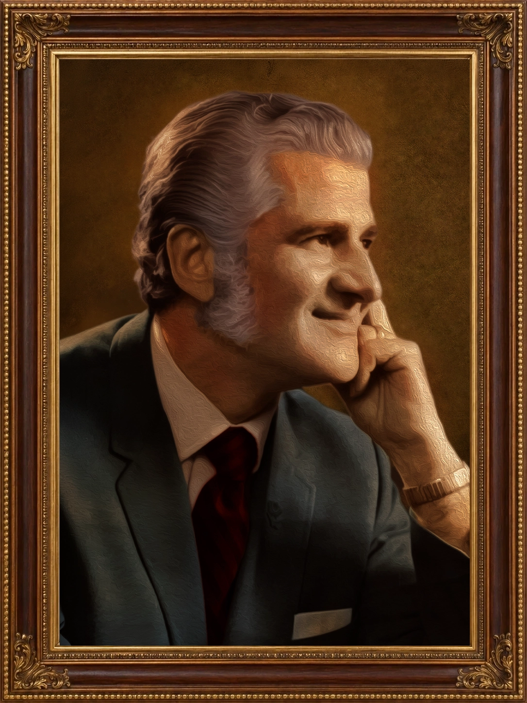 Framed portrait of Dr. Arthur D. L. Zampella