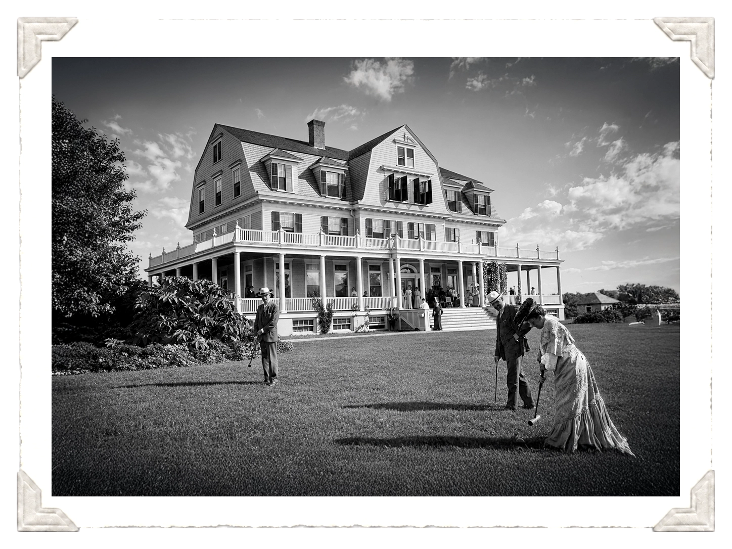 Early exterior photograph of Idylease Inn in Newfoundland, New Jersey