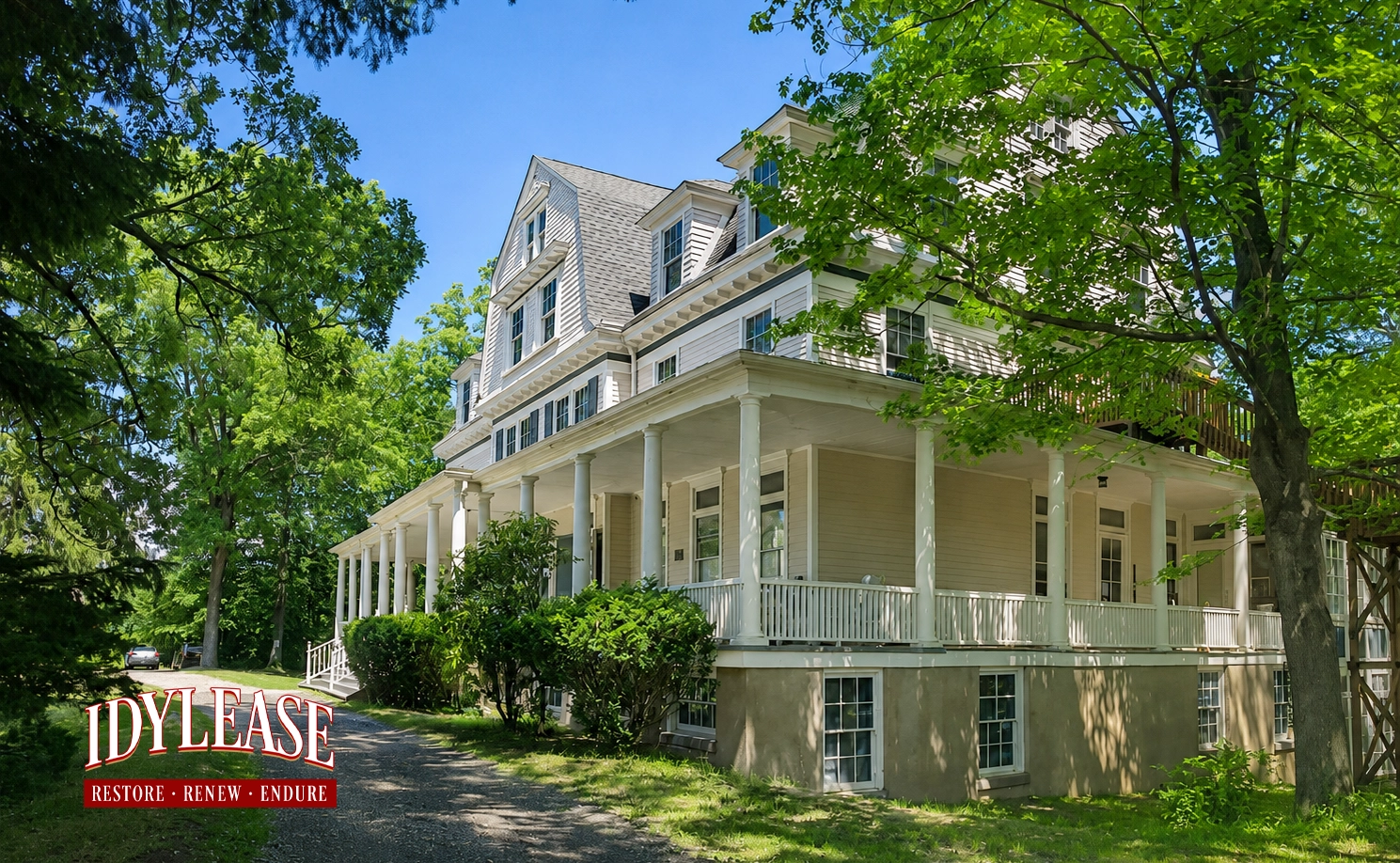 Idylease porch and exterior in the Highlands region of New Jersey