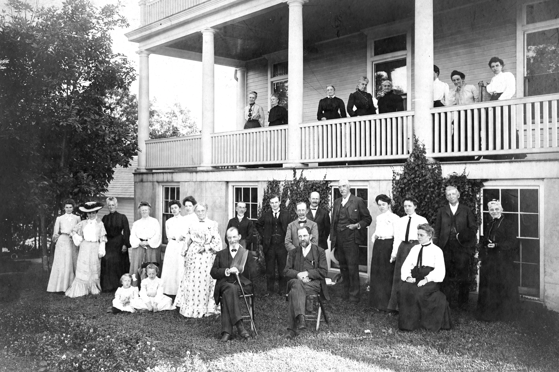 Historic image of Dr. Edgar A. Day and early Idylease guests