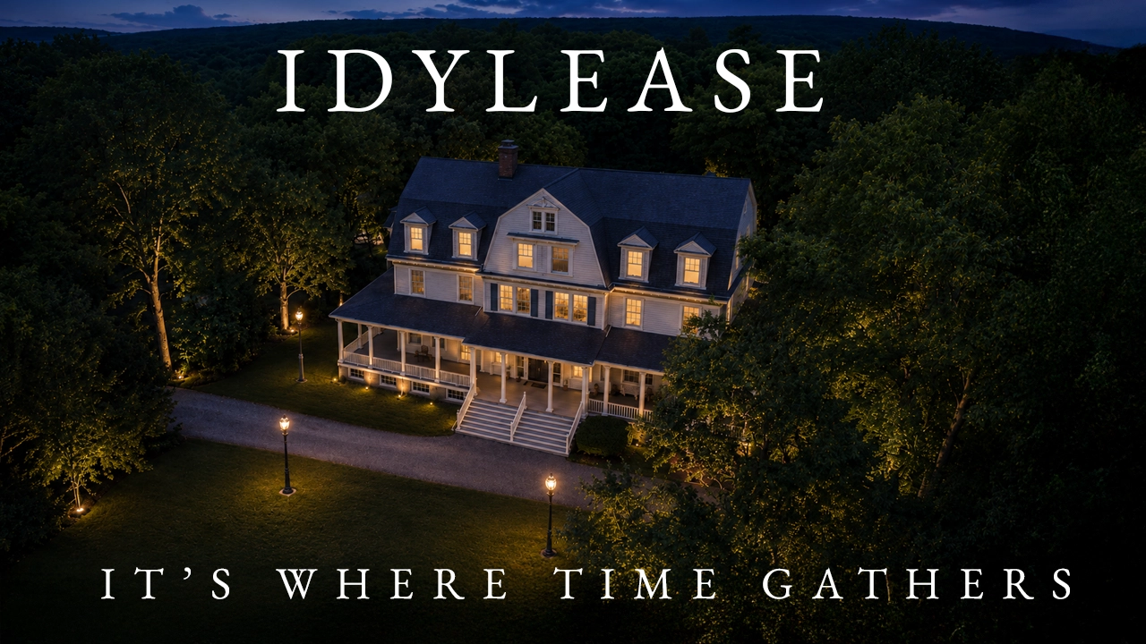 Idylease at dawn from above